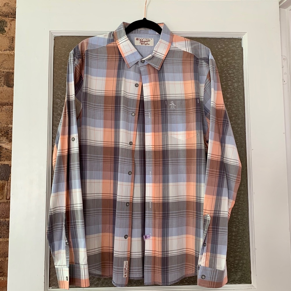 Original Penguin Heritage Slim Fit Pearl Snap